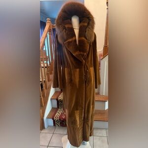 Sheared Mink Fur Coat By Tosato Italy